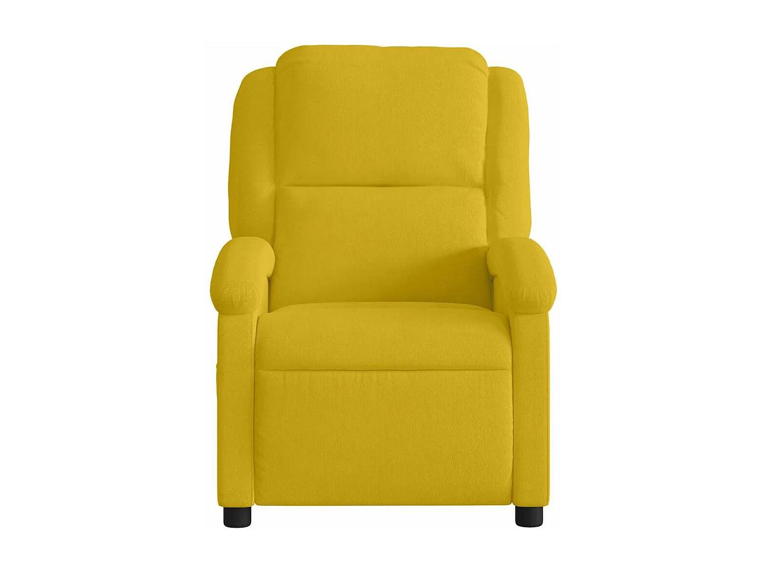 Fauteuil inclinable de massage électrique jaune velours