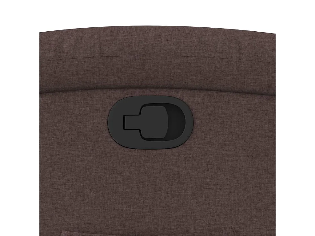 Fauteuil verstelbaar stof donkerbruin