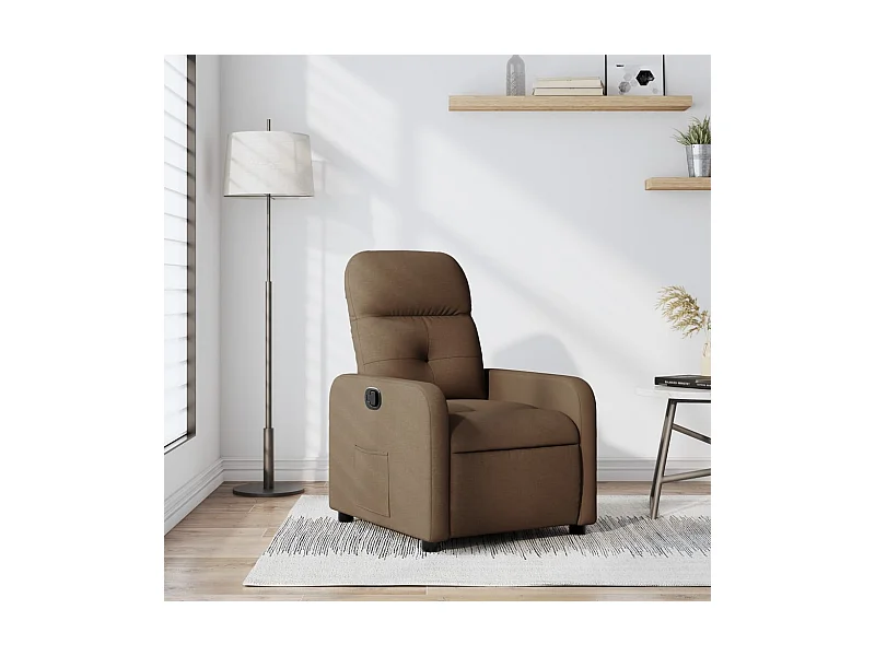 Relaxsessel Braun Stoff