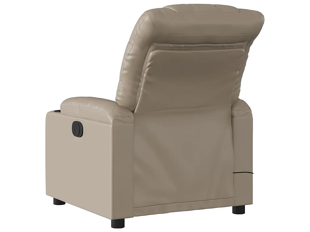 Massagesessel Elektrisch Cappuccino-Braun Kunstleder