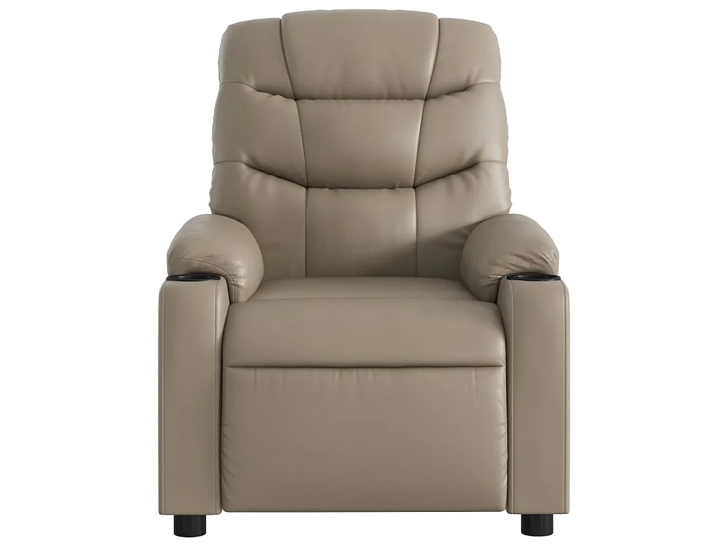 Massagesessel Elektrisch Cappuccino-Braun Kunstleder