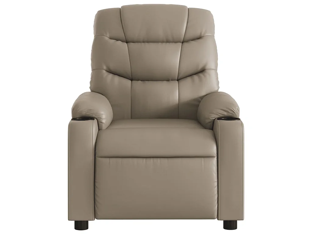 Massagesessel Elektrisch Cappuccino-Braun Kunstleder