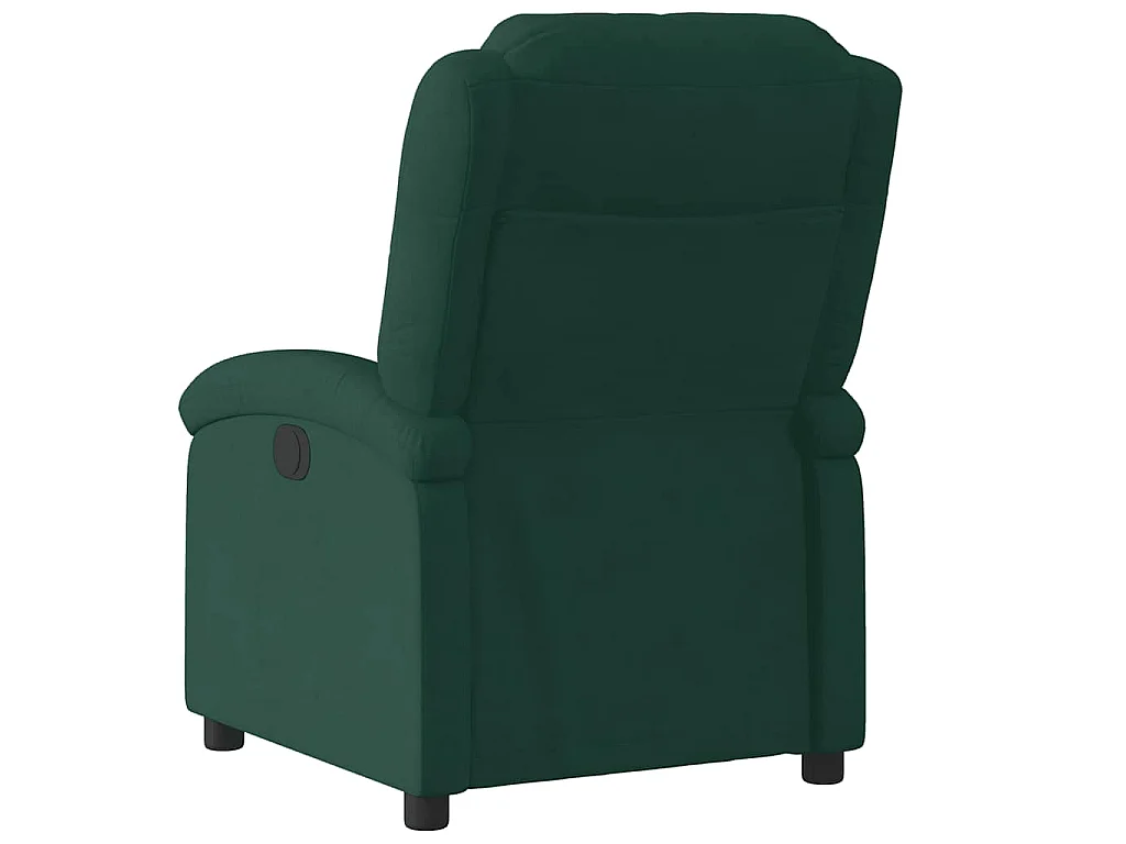 Fauteuil inclinable électrique vert foncé velours