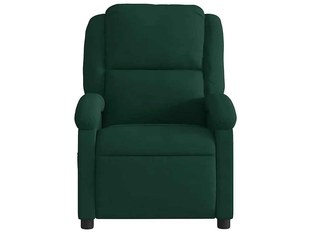 Fauteuil inclinable électrique vert foncé velours