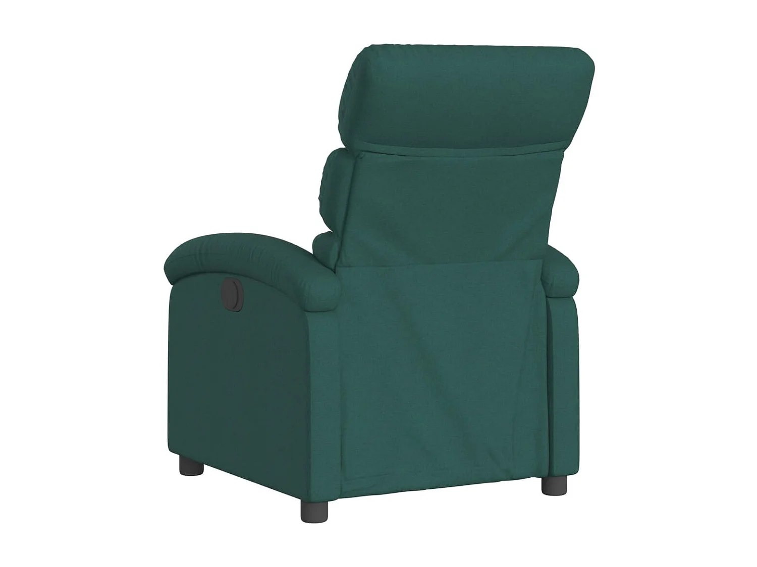 Fauteuil inclinable électrique Vert foncé Tissu