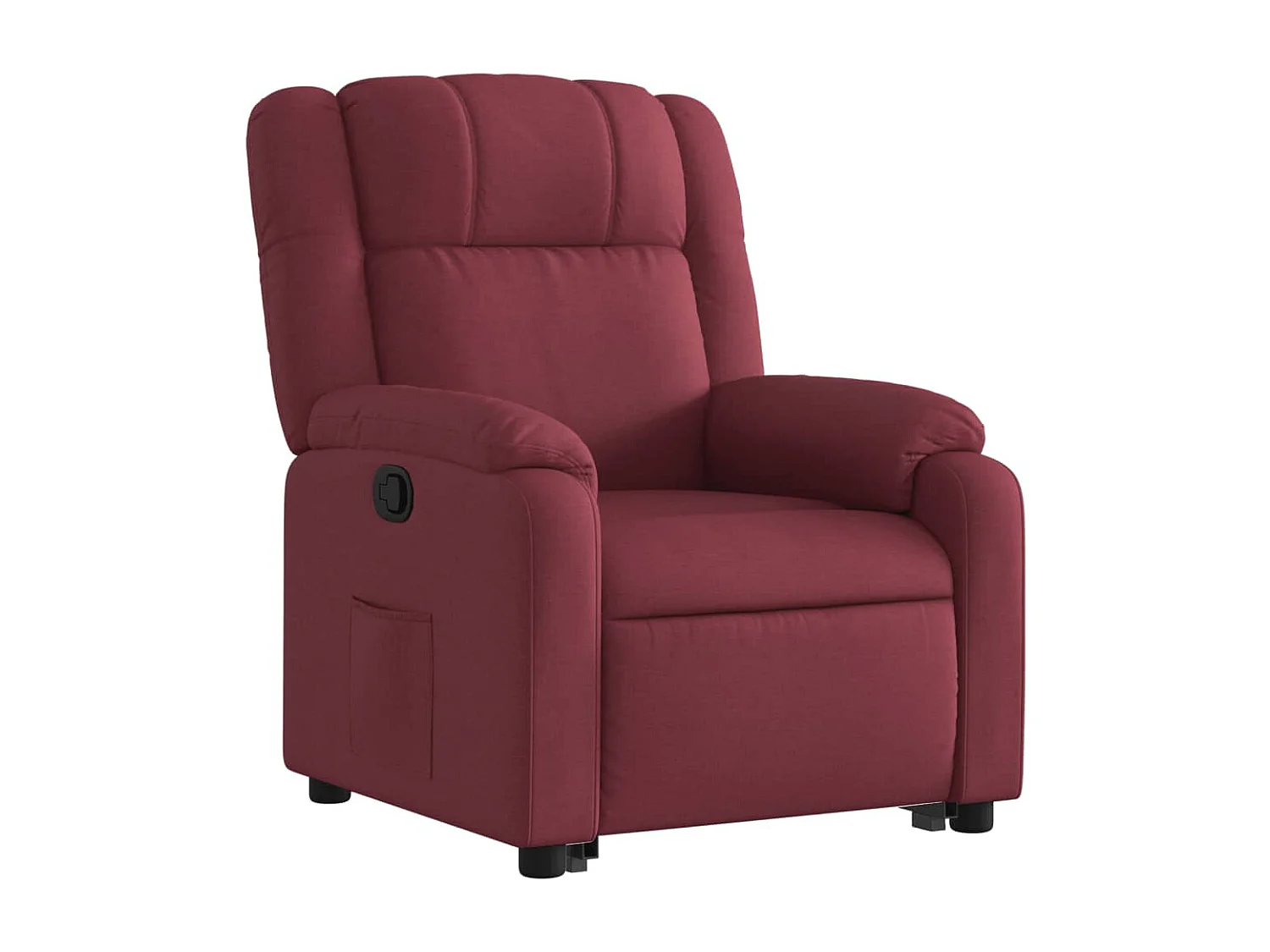 Fauteuil inclinable rouge bordeaux tissu