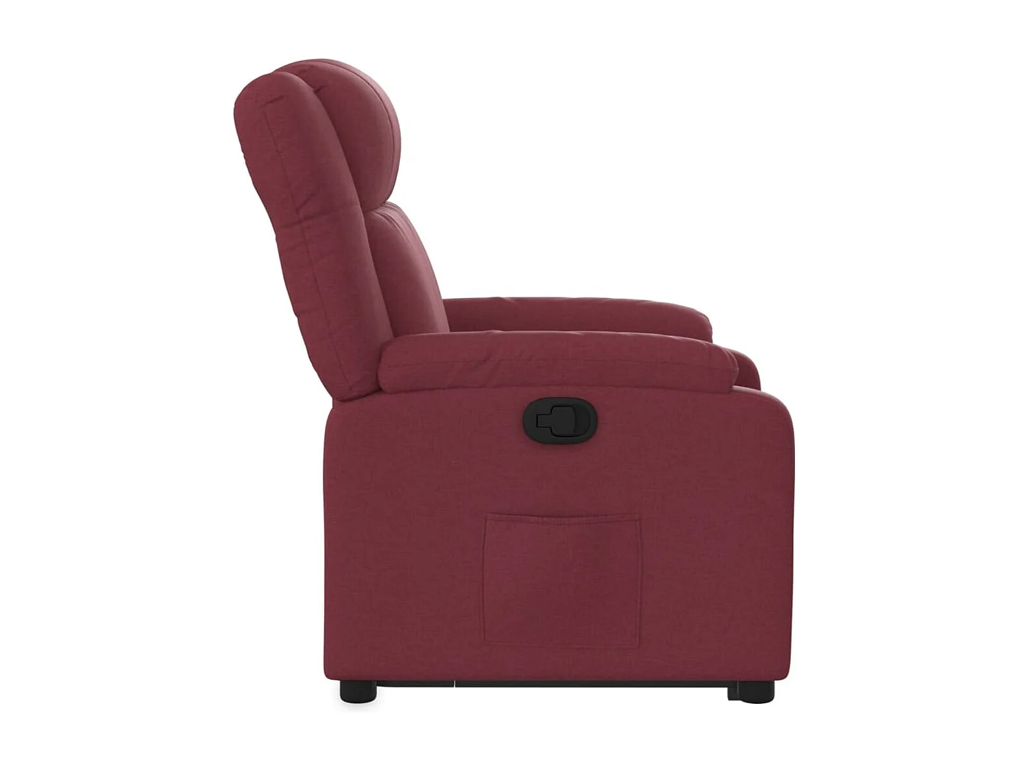 Fauteuil inclinable rouge bordeaux tissu