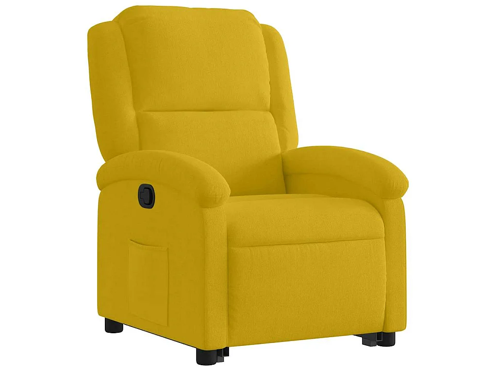 Fauteuil inclinable Jaune Velours