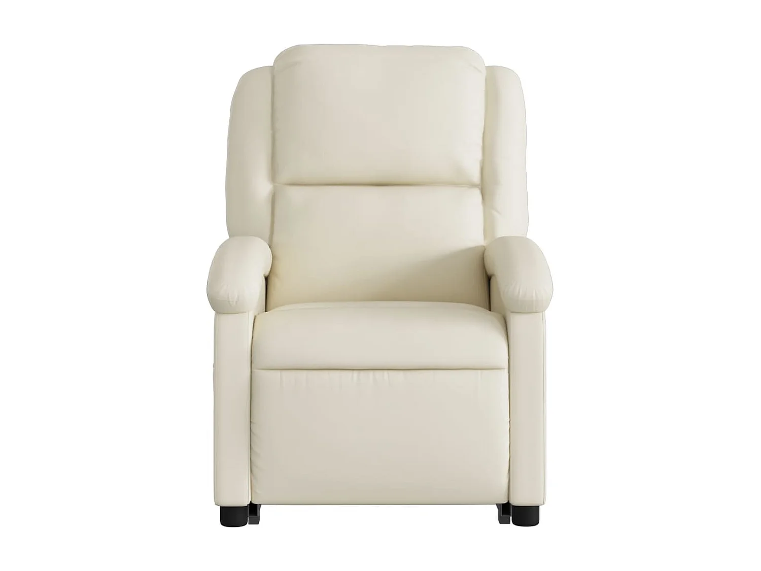 Fauteuil inclinable de massage Crème Similicuir