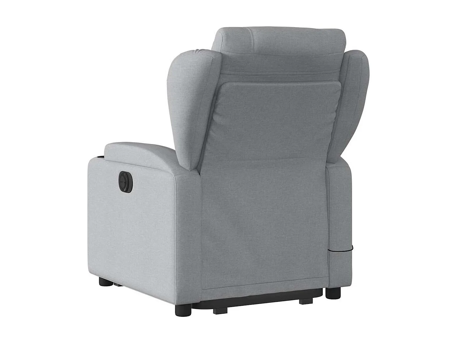 Fauteuil de massage inclinable Gris clair Tissu