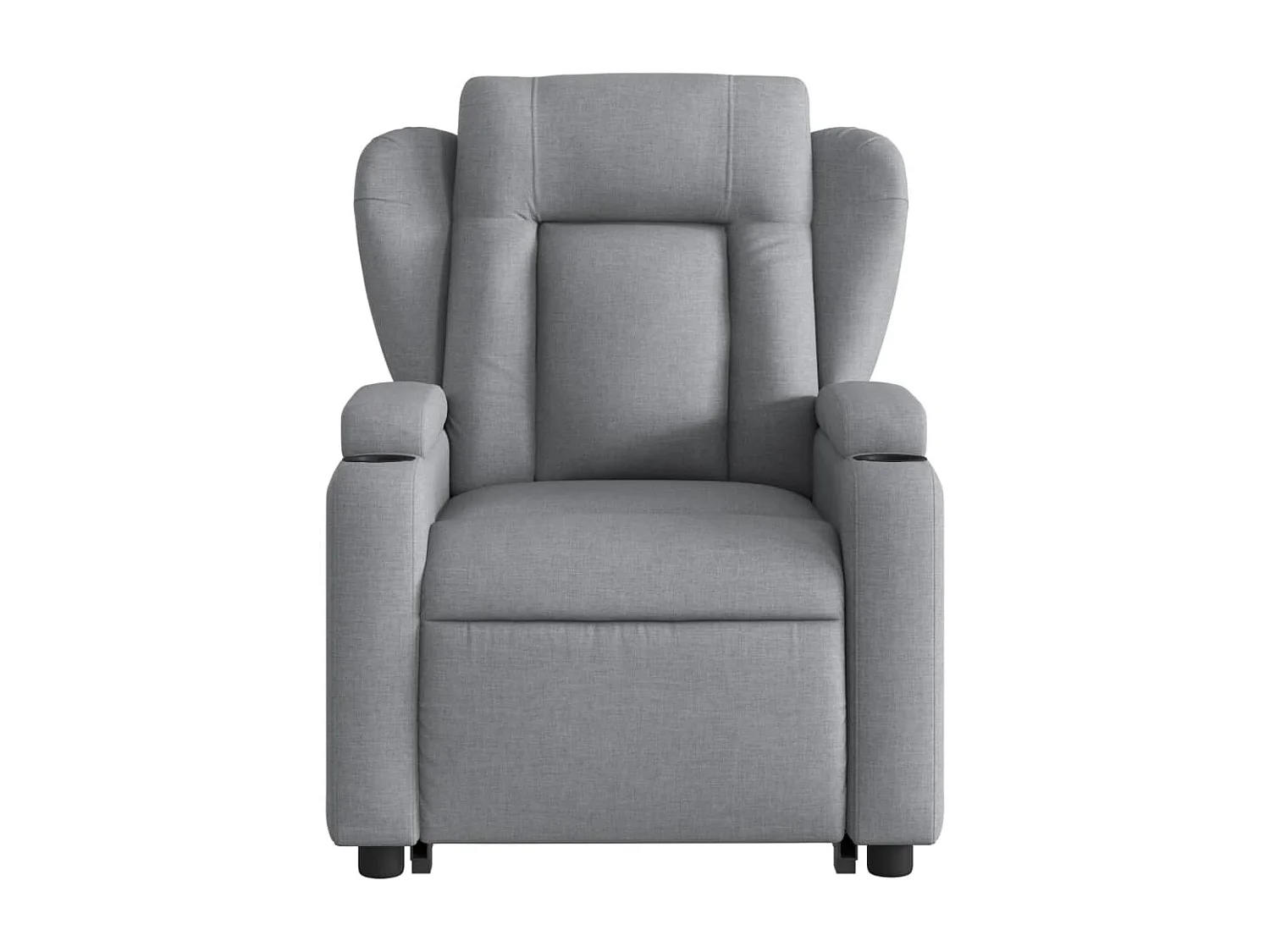 Fauteuil de massage inclinable Gris clair Tissu
