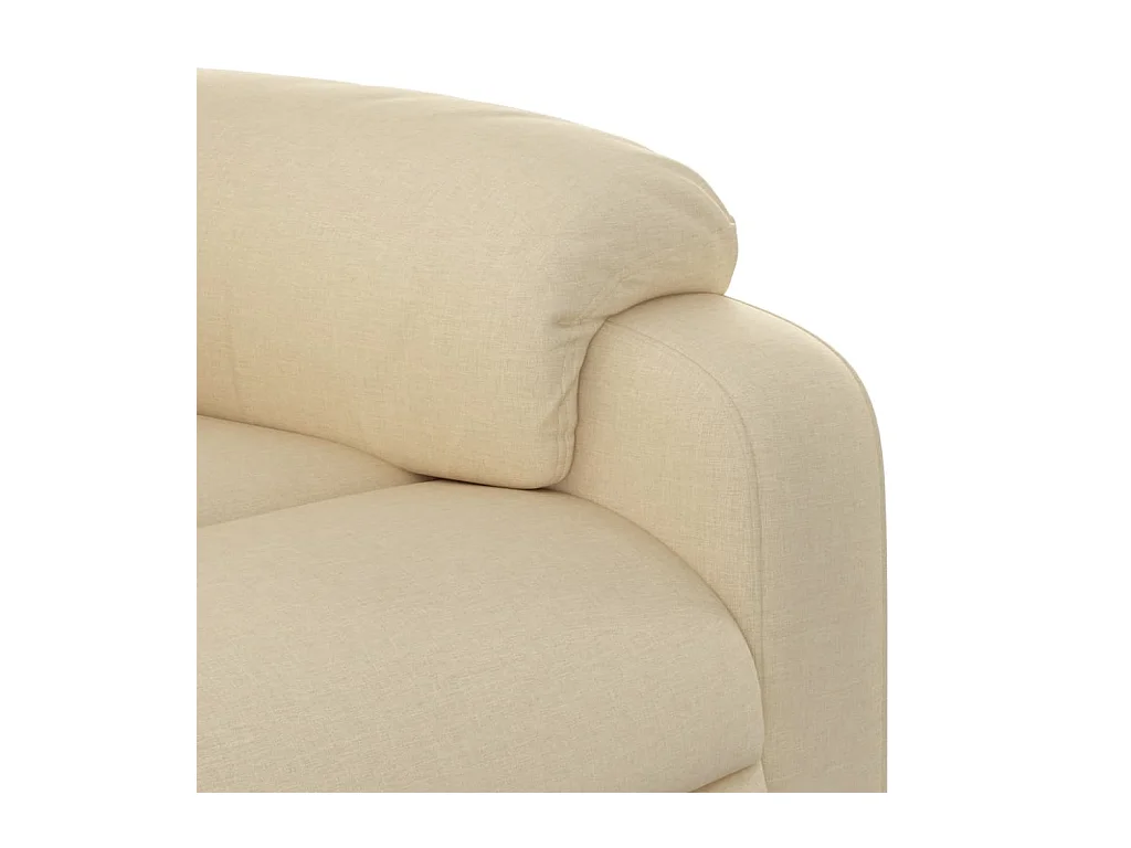 Massagesessel mit Aufstehhilfe Creme Stoff