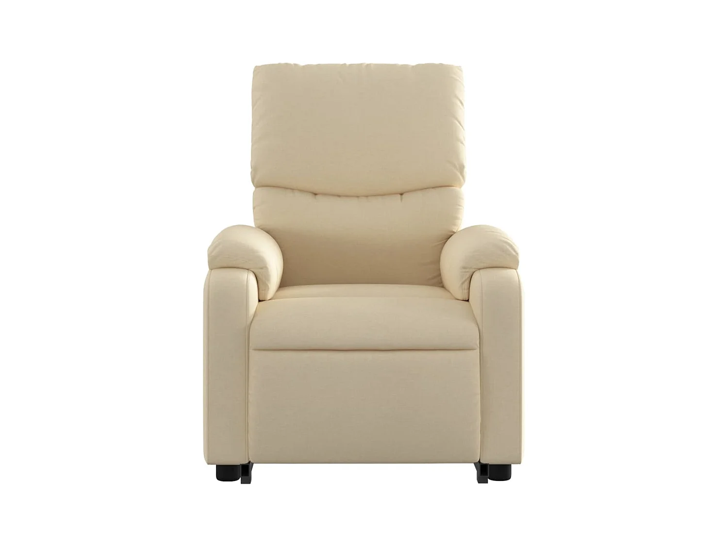 Massagesessel mit Aufstehhilfe Creme Stoff