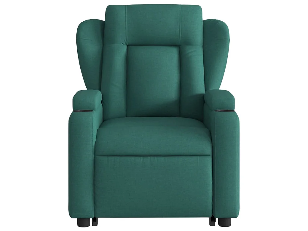 Fauteuil inclinable électrique vert foncé tissu