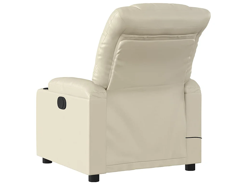 Massagesessel Creme Kunstleder