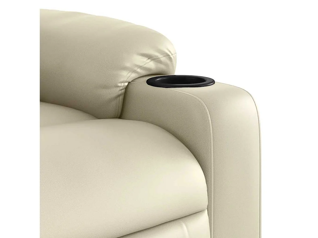 Massagesessel Creme Kunstleder