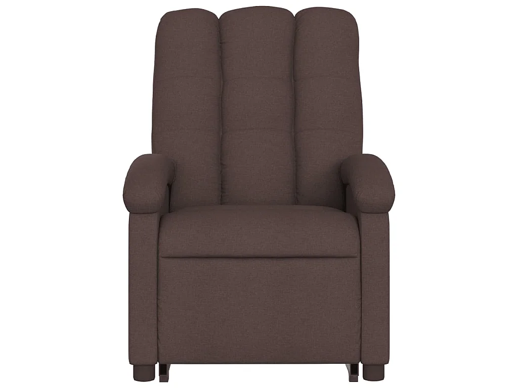 Fauteuil inclinable marron foncé tissu