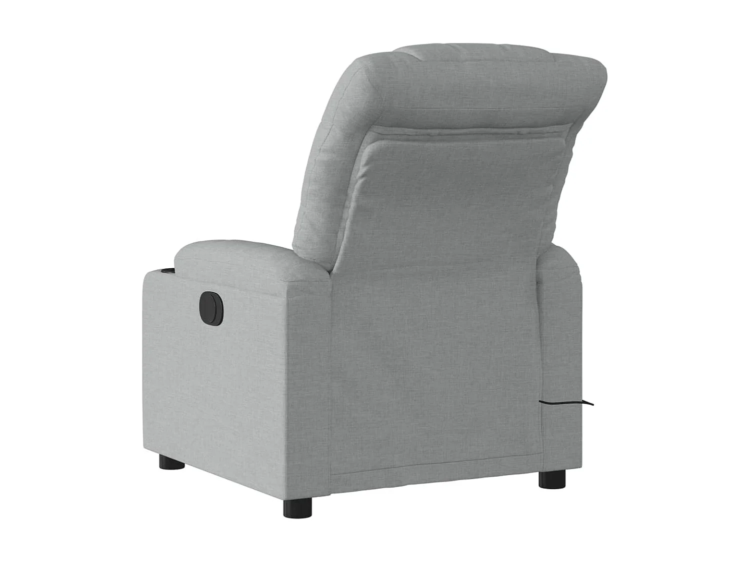 Massagesessel Hellgrau Stoff
