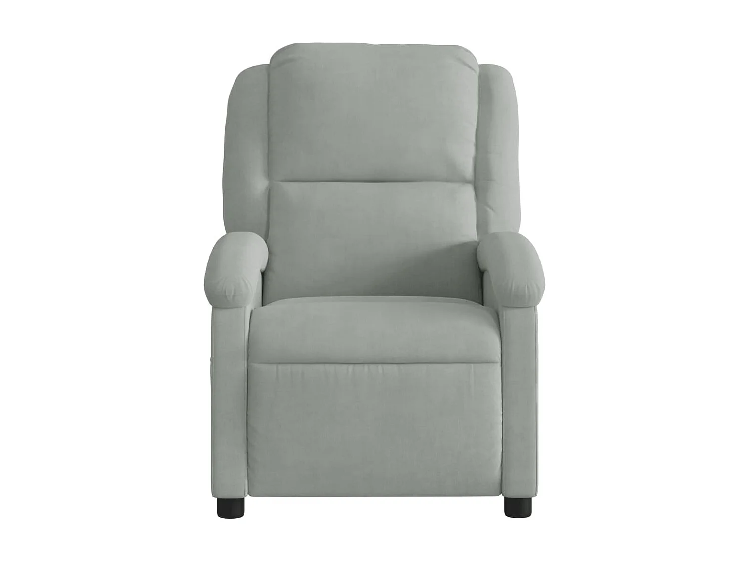 Fauteuil inclinable électrique gris clair velours