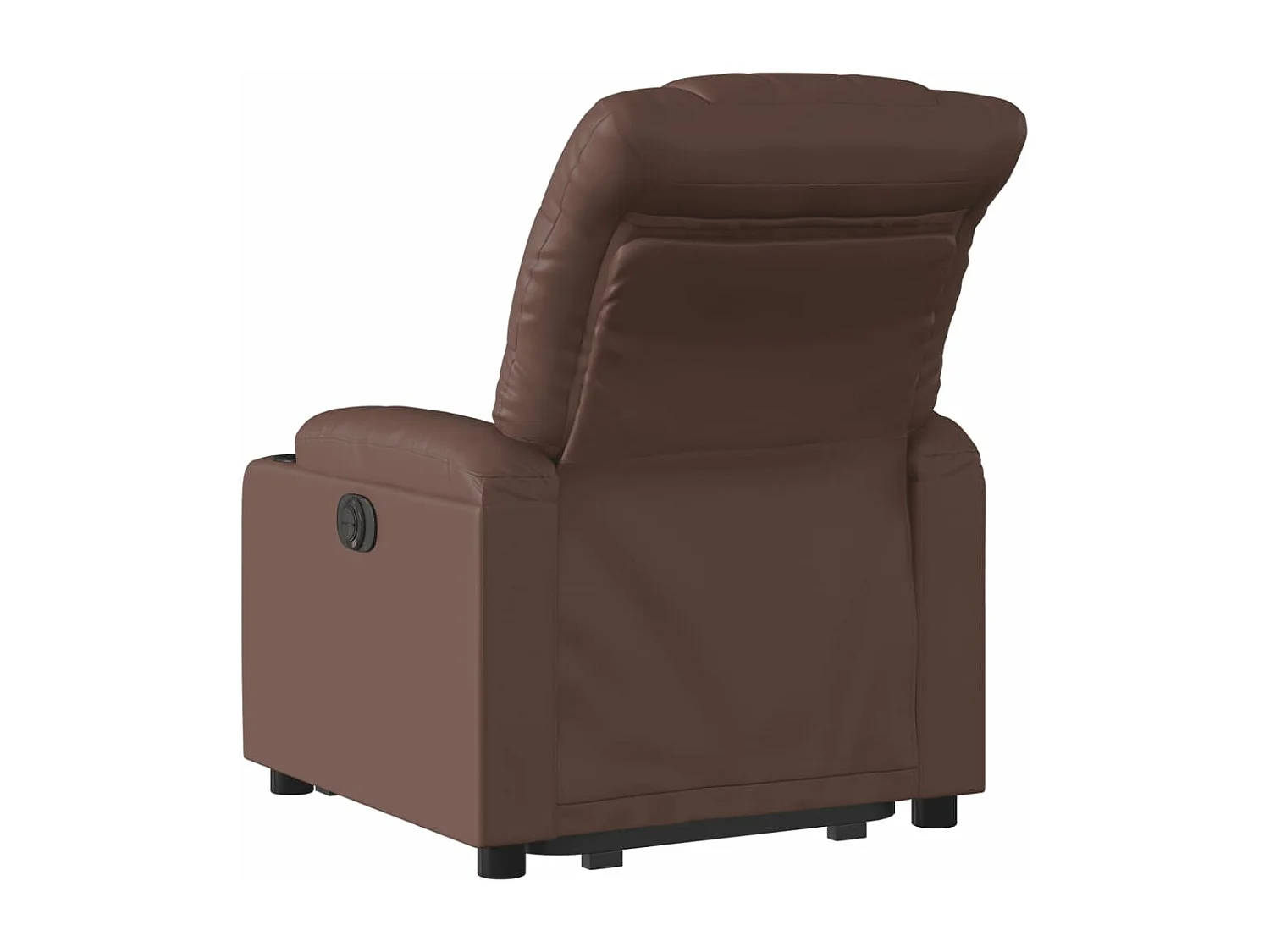 Fauteuil inclinable électrique marron similicuir