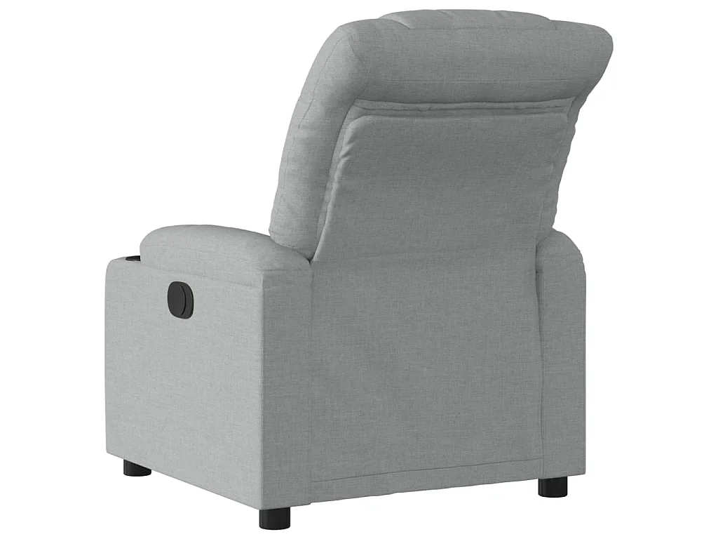 Fauteuil inclinable électrique Gris clair Tissu