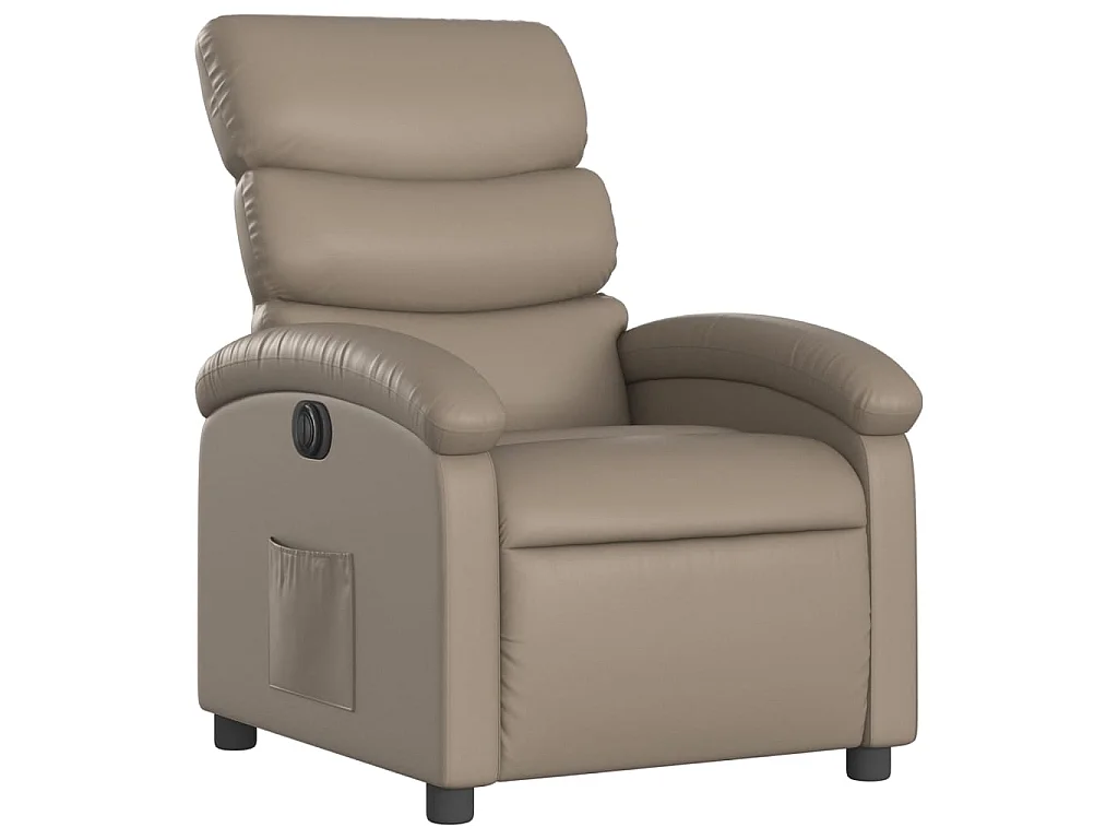 Fauteuil inclinable électrique Cappuccino Similicuir