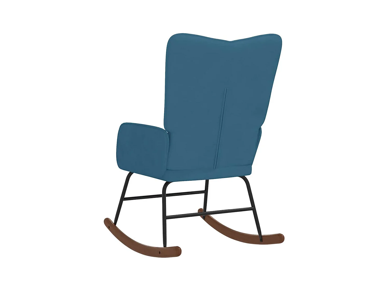 Chaise à bascule Bleu Velours