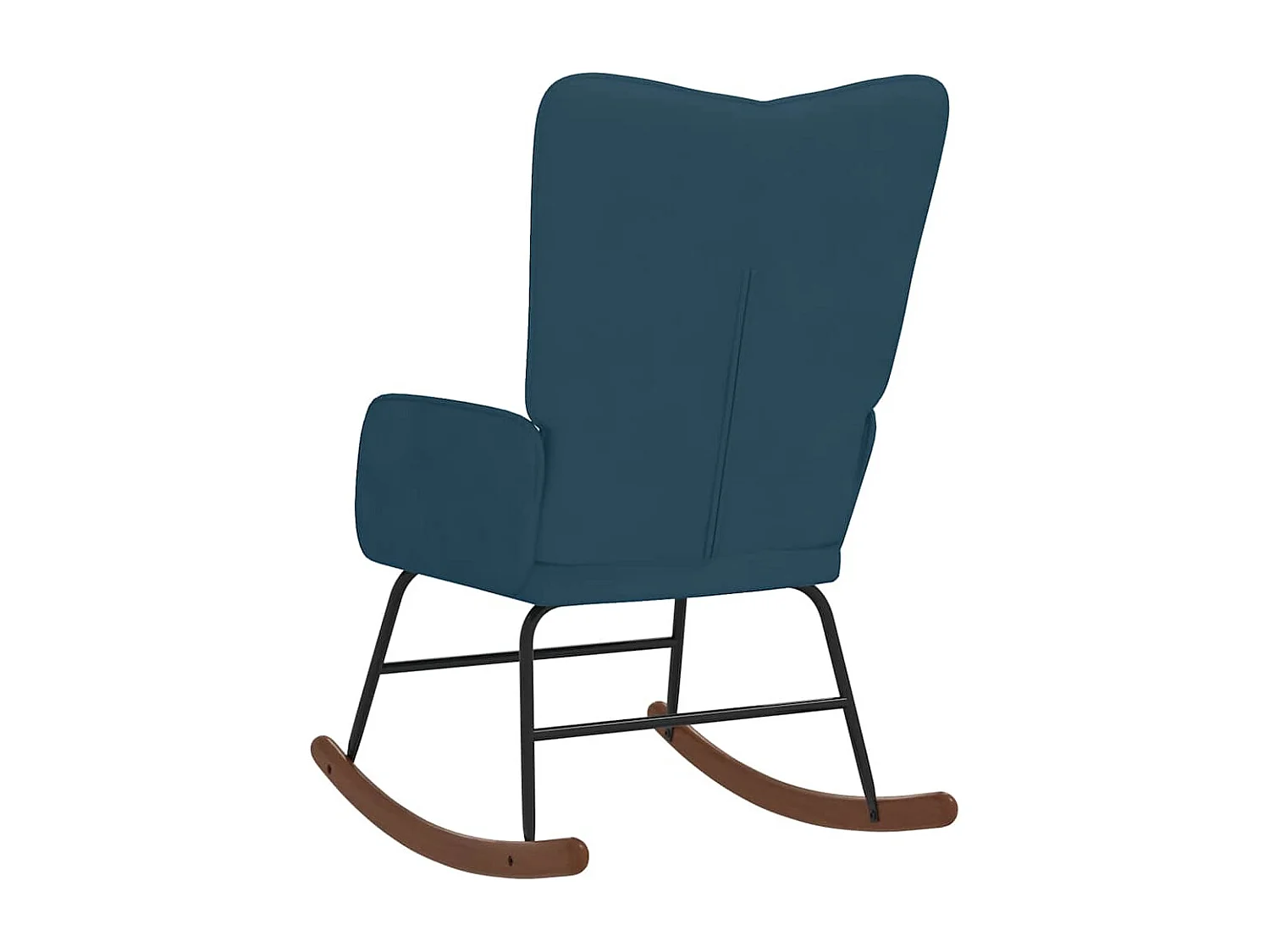 Schaukelstuhl Blau Samt