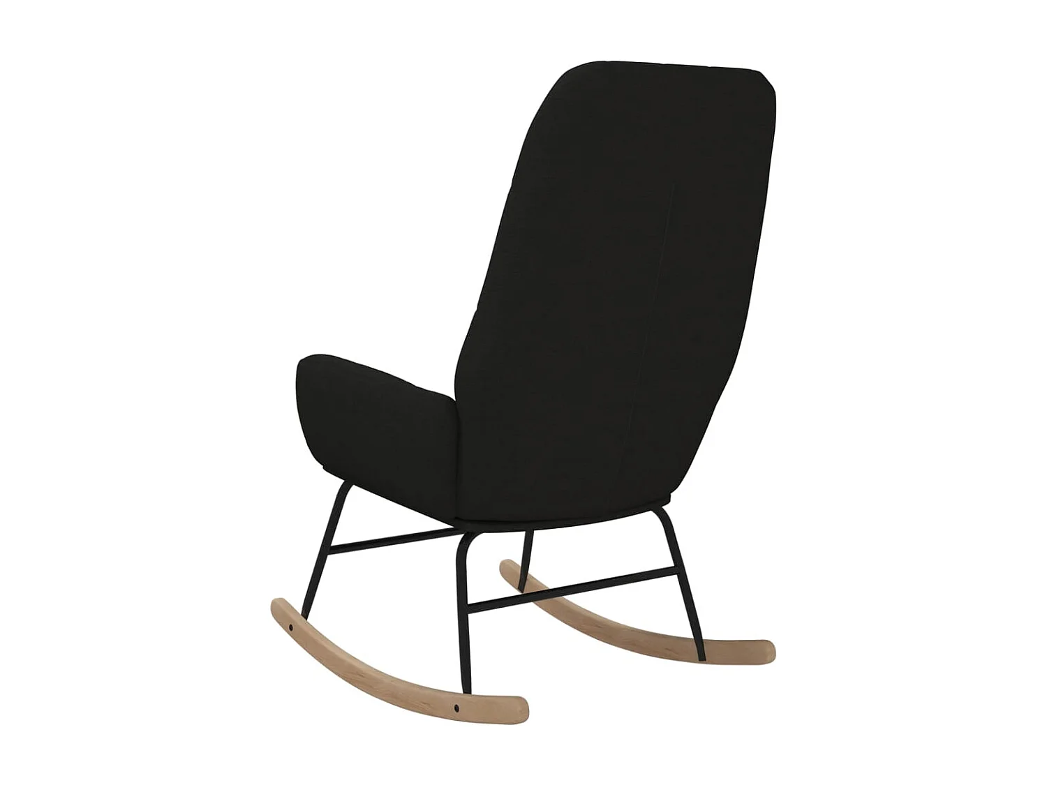 Schaukelstuhl Schwarz Stoff