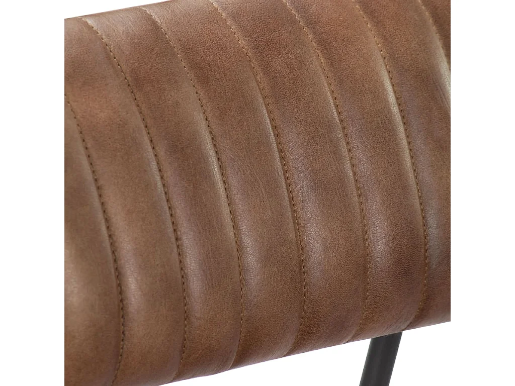 Chaise à bascule Marron clair Cuir véritable