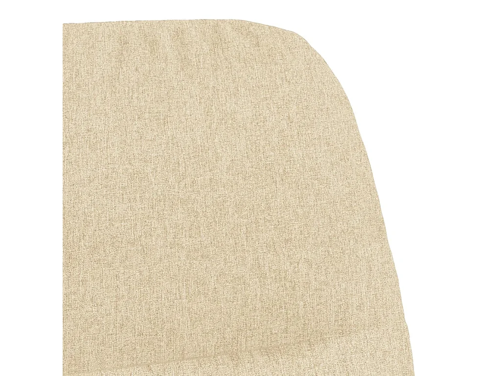 Chaise à bascule Blanc crème Tissu