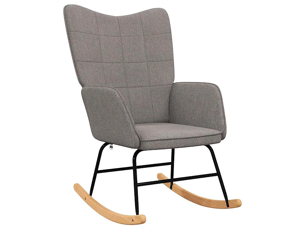 Chaise à bascule Taupe Tissu