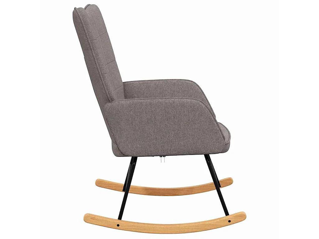 Chaise à bascule Taupe Tissu