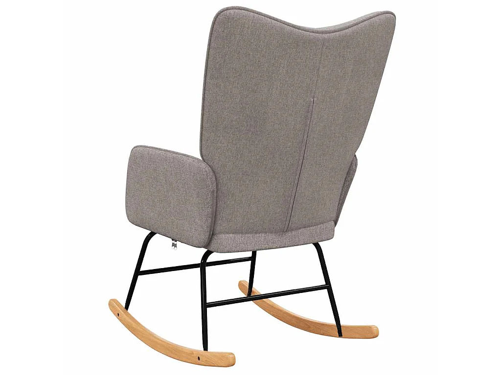 Chaise à bascule Taupe Tissu