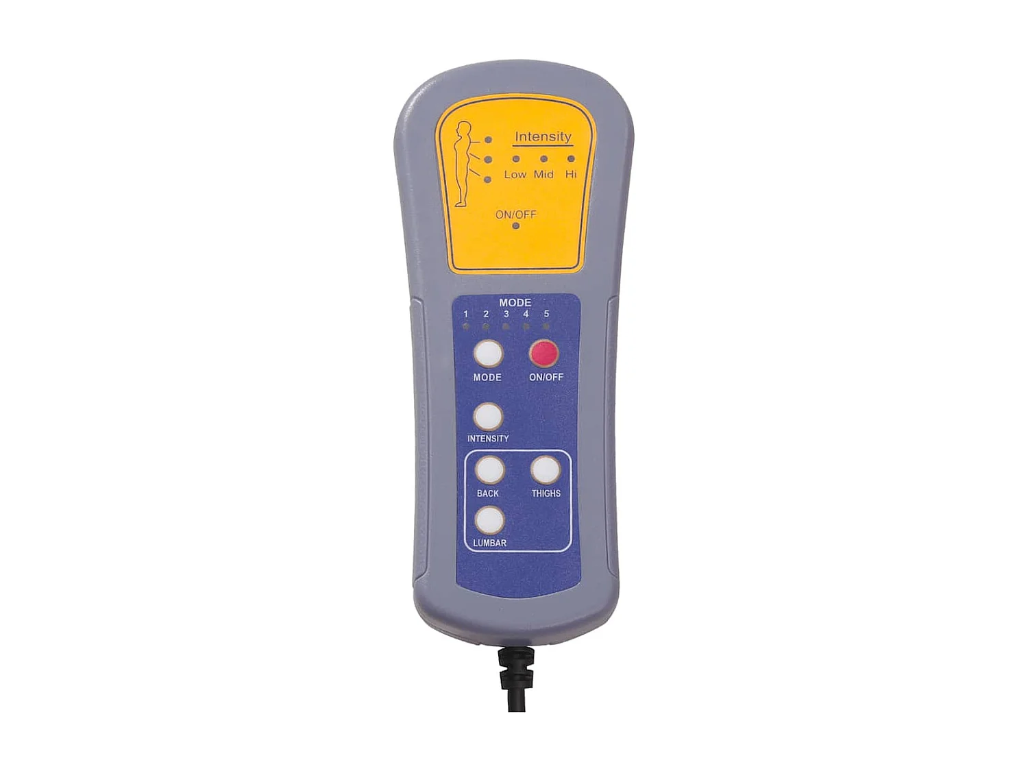 Massagesessel Dunkelgrau Stoff