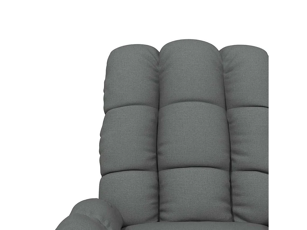 Massagesessel Dunkelgrau Stoff