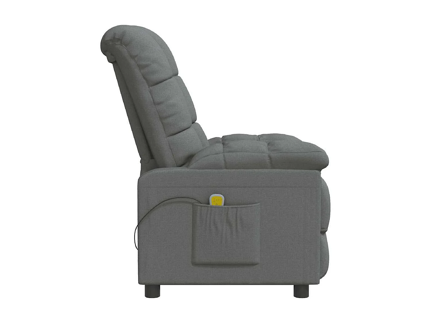 Fauteuil de massage Gris foncé Tissu