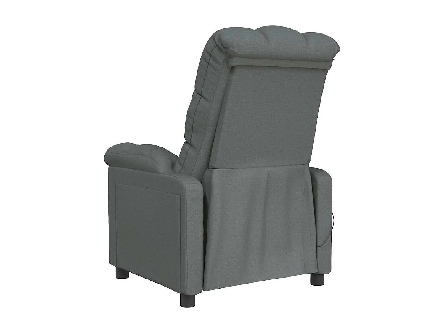 Fauteuil de massage Gris foncé Tissu