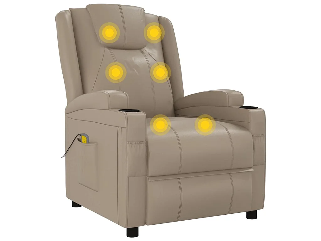 Fauteuil de massage Cappuccino Similicuir