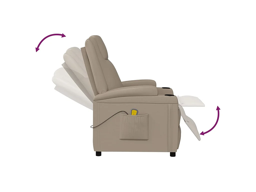 Fauteuil de massage Cappuccino Similicuir