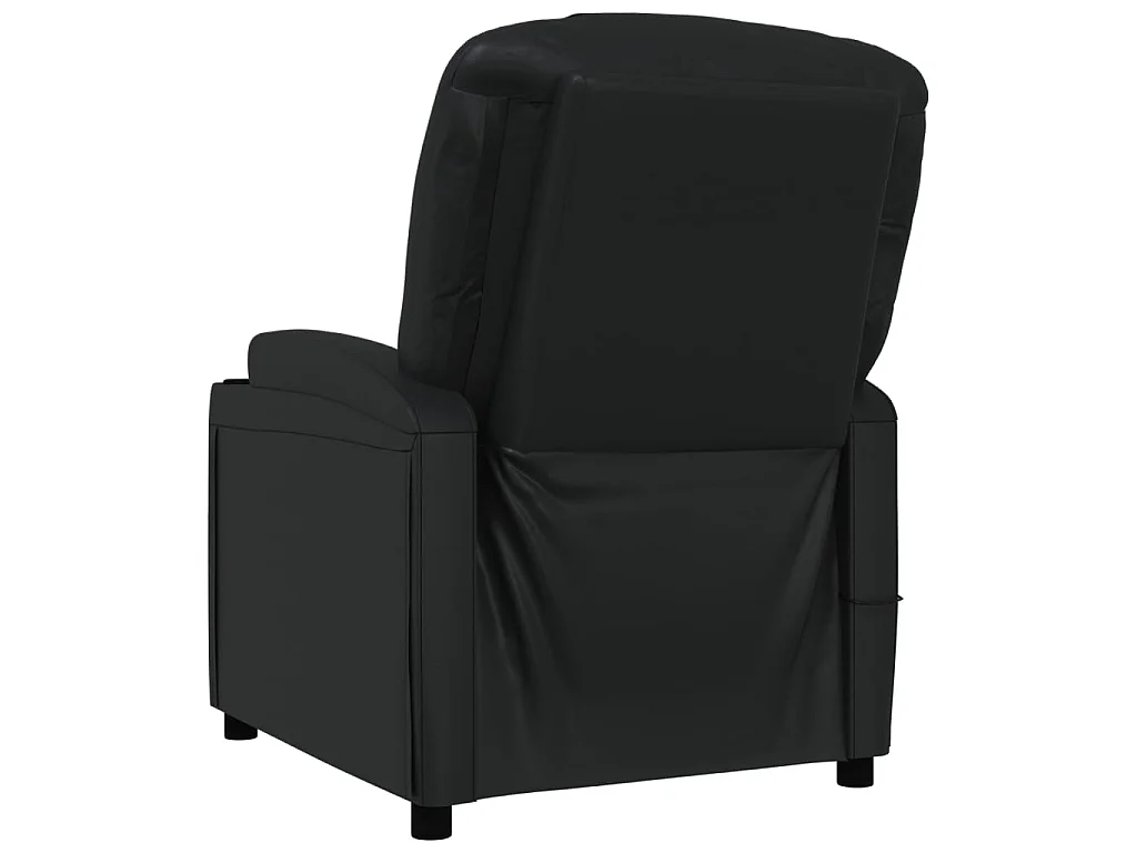 Massagestoel kunstleer zwart