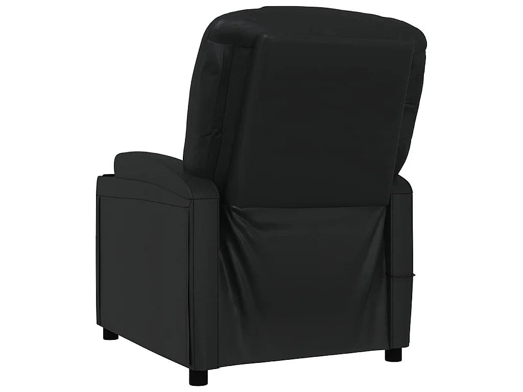 Massagestoel kunstleer zwart