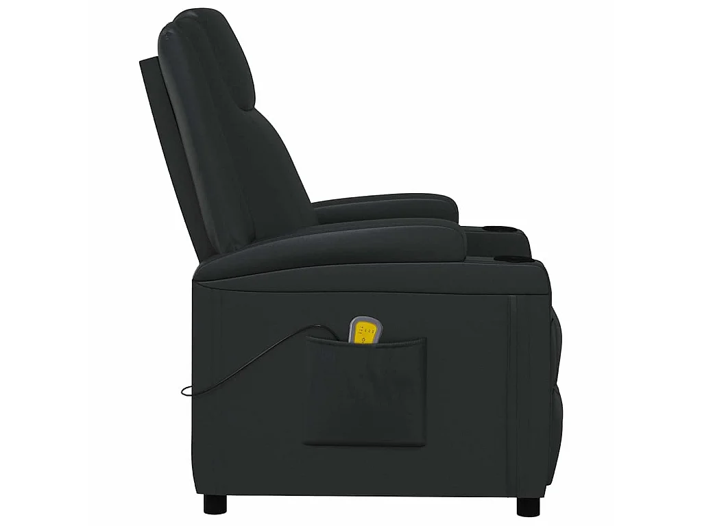 Massagestoel kunstleer zwart