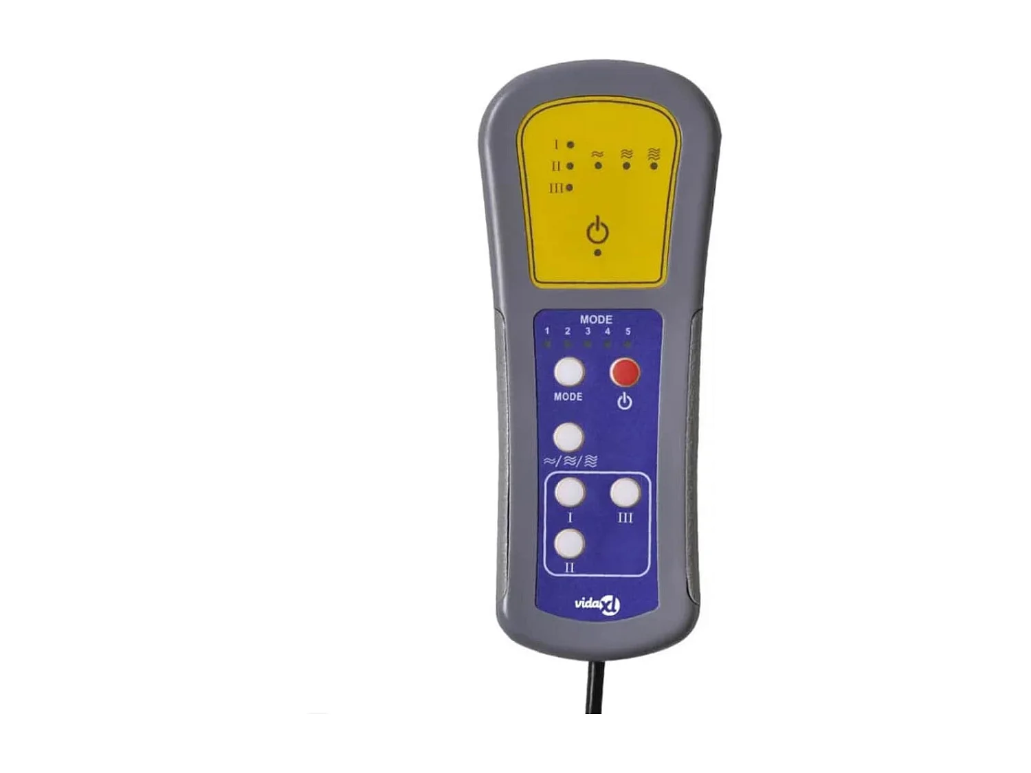 Massagesessel Hellgrau Stoff