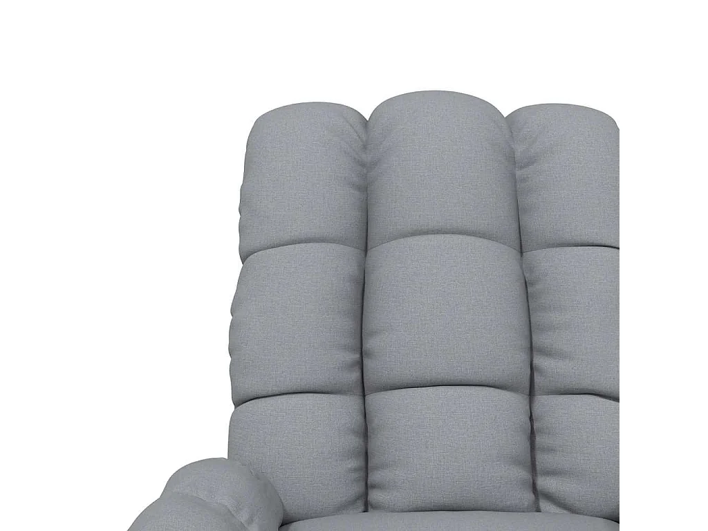 Fauteuil de massage Gris clair Tissu