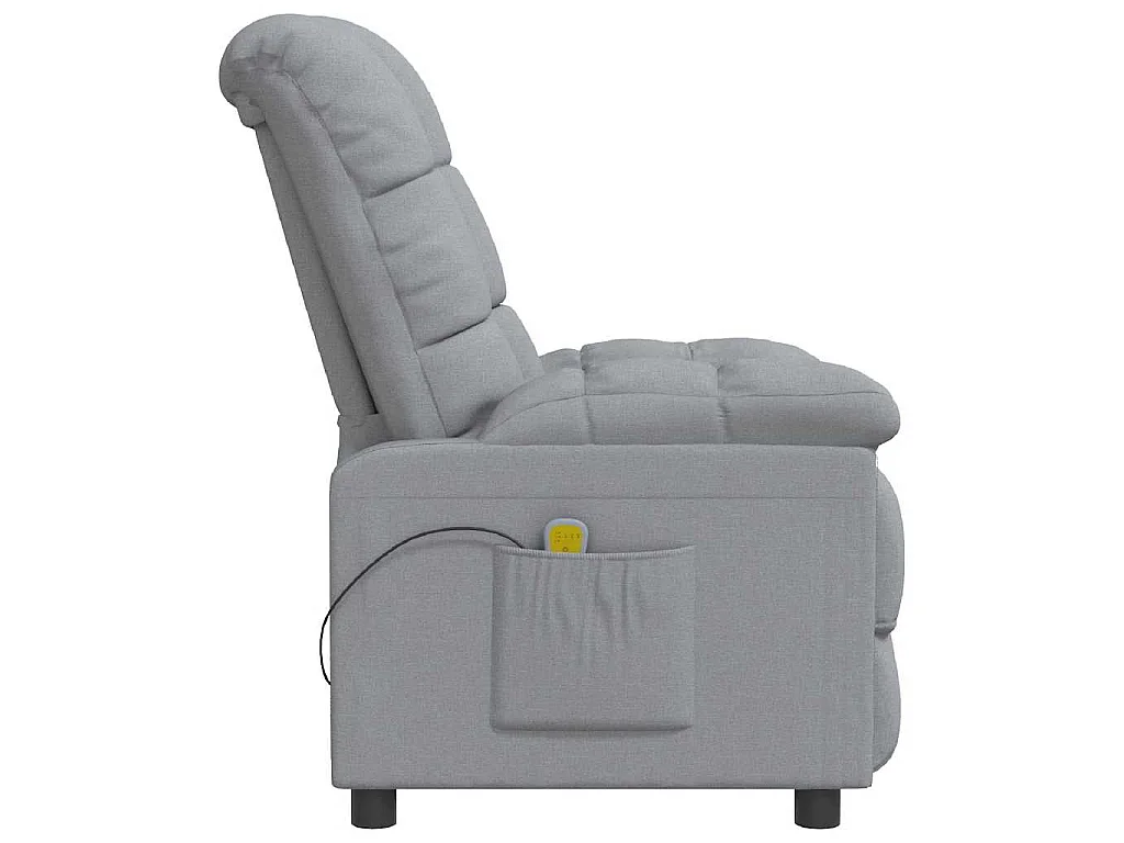 Fauteuil de massage Gris clair Tissu
