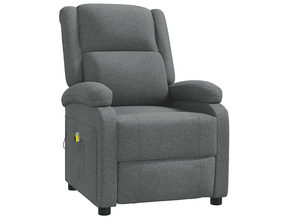 Massagesessel Dunkelgrau Stoff