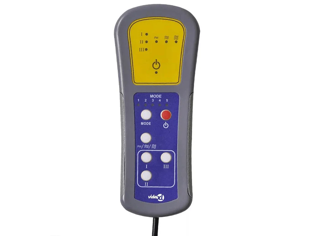 Massagesessel Dunkelgrau Stoff