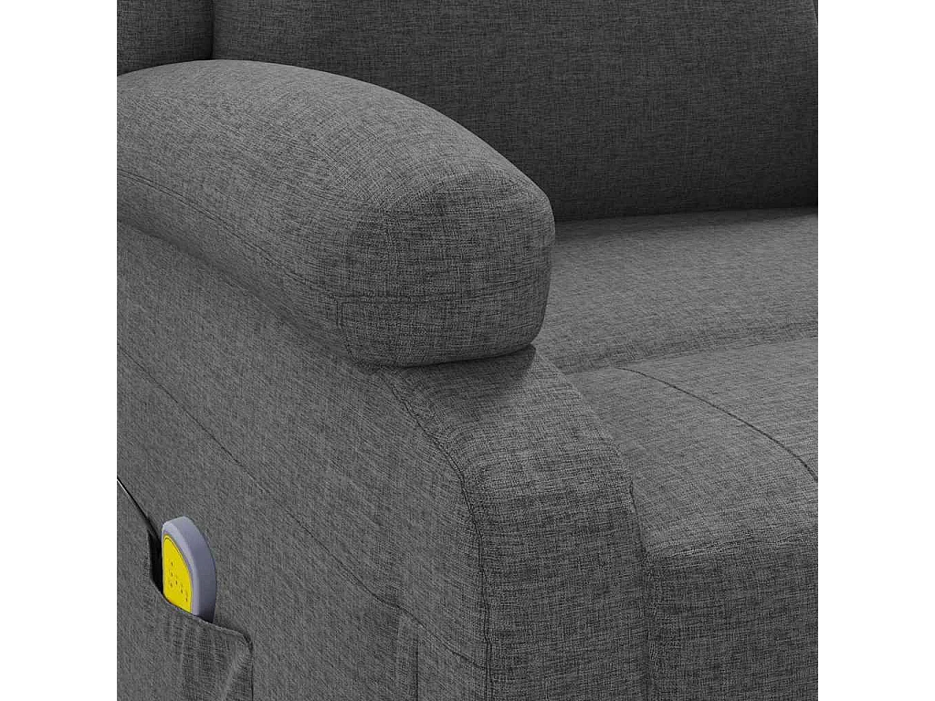 Fauteuil de massage Gris foncé Tissu