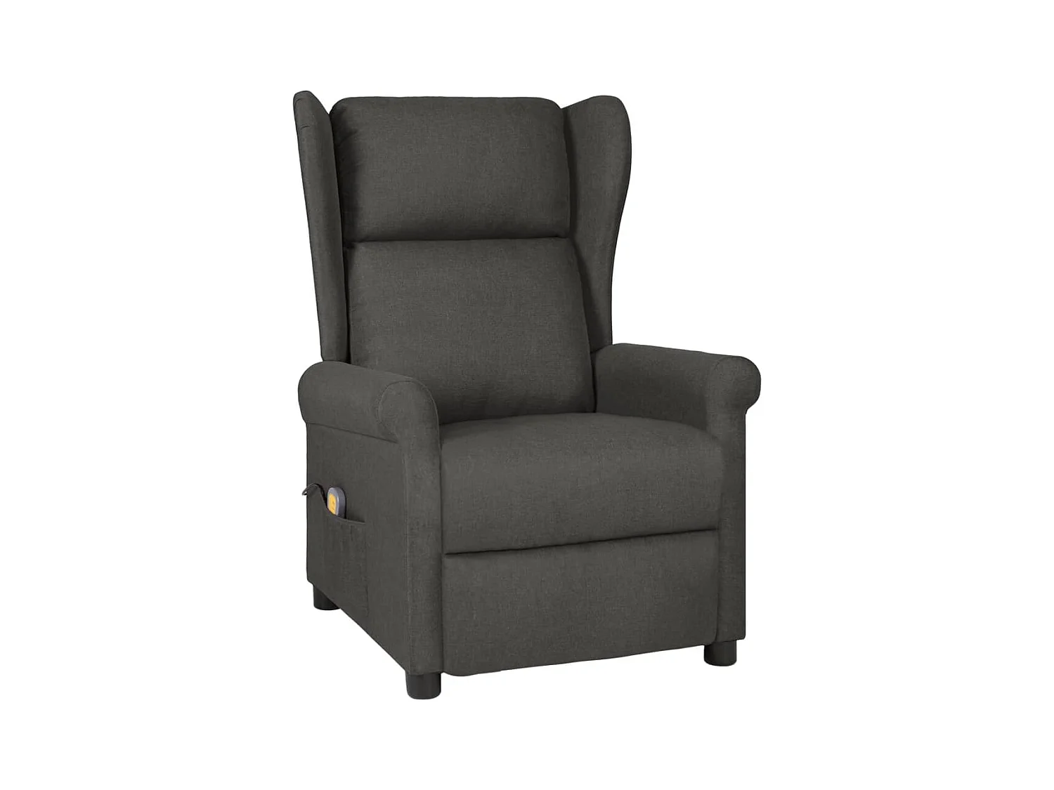 Fauteuil de massage Gris foncé Tissu